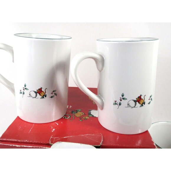 Perkins & Morley Magical Christmas Mugs 1997 Christmas Tree & Cartoon Animals - Picture 3 of 9